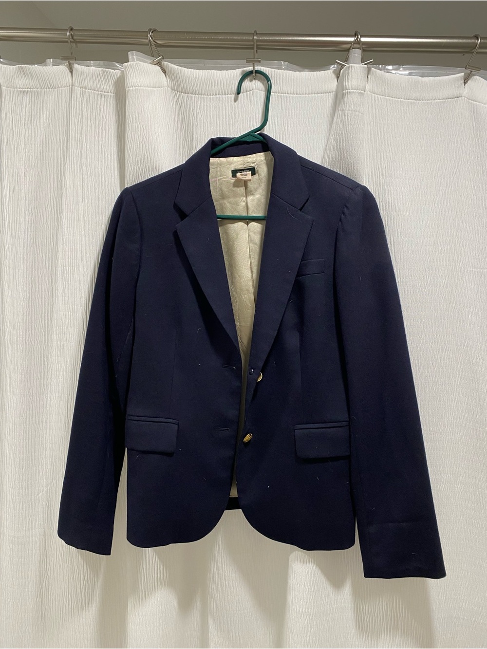 J. Crew Navy Women's Two-Button Blazer